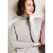 [모비퍼] 울 20% 울 무지 목폴라 MBKN-603