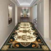 욕실 벌집매트 맞춤형 중국 스타일 복도 카펫 홈 홀 계단 긴 러그 응접실 넓은 공간 통로 매트, 129.8 - 200x400cm 78.7x157in