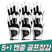 지맥스 5+1 Gmax 핸즐 남자 여성 연습용 왼손 오른손 양손 추천 골프장갑 6장, 여성 왼손