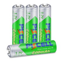 aaa충전지 aaa 충전 용 건전 지 세트 AAA NiMh 충전식 배터리 1.2V 600mAh 저방전 4개, 한개옵션0