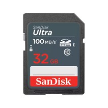 샌디스크 울트라 100MB s SD카드 SDSDUNR-032G-GN3IN, 32GB