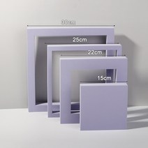 거품 큐브 세트 사진 촬영 3D 장식품 보석 포즈 배경 음식, 48 Purple square 4 pcs_01 Set