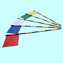 측량깃발 고추 측량 말뚝 측량기준점, 청색, 청색 /