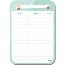 포코스 나노패드 NPB-02냉장고메모패드(그린) 탈부착