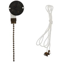 Westinghouse Lighting 앤티크 황동 풀 체인이 있는 3 스피드 팬 스위치
