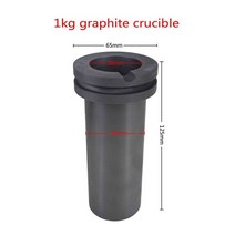 금 용해로 도가니 금 용해로 도가니 흑연 도가니 1kg 2kg 3kg, 1.1kg capacity