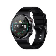 스마트워치 vwar max4 건강 스마트 시계 남성 ecg + ppg 체온 혈압 심박수 ip68 방수 무선 충전기 smartwatch, 실리콘 블랙