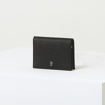 SOLID NEW 로고장식 소가죽 명함지갑