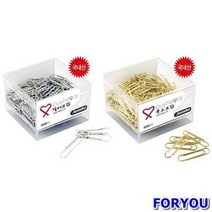 ForU525 판교 점보 실버크립 박스 100개 핀 자석 클립 사무용품 문구용품