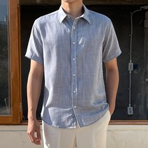 더맨쉽 시원한 여름 데일리 린넨 반팔셔츠 CJTST58001