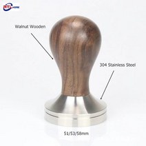 304 스테인레스 스틸 54mm 커피 바텀리스 포터필터 세이지 브레빌 870/878/879 용 에스프레소 머신, 15 Black Rose wood