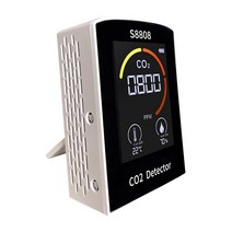 이산화 탄소 측정기 감지기 경보기 4In1 디지털 이산화탄소 습도 온도 TVOC 센서 테스터 대기질 CO2 검출기, 한개옵션0