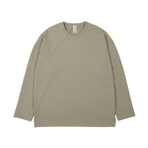 커스텀어클락 에센셜 롱 슬리브 티셔츠 베이지 ESSENTIAL LONG S리 VE TSHIRTS BEIGE