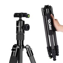 Rollei C5i 볼 헤드와 삼각대 가방이 포함된 알루미늄으로 제작된 작고 가벼운 만능 사진 삼각대 미니 매크로 및 모노포드로 사용 가능 Arca Swiss 호환 검정색, Rollei Black_Carbon | Rollei C