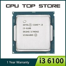 인텔 코어 i3 6100 3.7GHz 3M 캐시 듀얼 51W CPU 프로세서 SR2HG LGA1151 128557