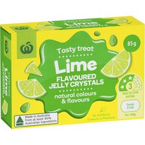 울워스 젤리 라임 85g Woolworths Jelly Lime, 1팩