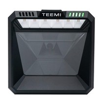 TEEMI 2D QR 핸즈프리 바코드 스캐너 USB 유선 가상 COM 포트 12.4 x 8.4cm(4.9 x 3.3인치) 대형 스캐닝 창 소매 재고 관리 키오스크 약국
