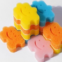 붙이는 주방 수세미 3P세트, 06 3P-파인팝(분홍/노랑)+더블밥(주황)