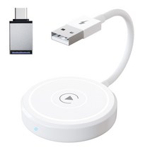 카플레이모니터 무선 어댑터 유선무선 컨버터 공장 유선 자동차, 4.White for iPhone, 1개