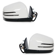 룸미러 자동차 전원 백미러 사이드 도어 어셈블리 블랙 메르세데스 벤츠 W164 ML GL Cl 2005-2011 16681001, 06 Left and Right White