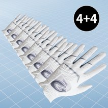 [지맥스] 4+4 gmax 필드 스크린 파크 연습용 양피 반양피 골프장갑 8장 세트