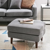 한샘몰pick 씨엘로 프라페 가죽소파 4인용 스툴(3종/택1), 베이지(B)