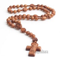 성물나라 5단 묵주 홍대추 십자간주 6mm 가톨릭 천주교 성물