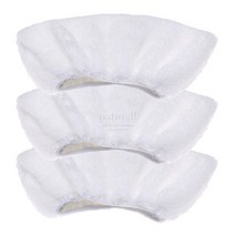 무선 스팀 물걸레 청소기 교체 걸레 헤드 천 2 3 4 5 극세사 걸레 커버 액세서리, 3pcs 걸레 커버