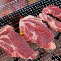 수입산 돼지목살 구이용 1kg/500g 통목살 스테이크 에어프라이어 캠핑용 덴마크산 돼지고기 목살 목심, 수입산 통목살 구이용 500g_1cm