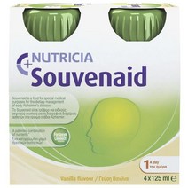 NUTRICIA Souvenaid 드링크 125ml 4팩 바닐라 Souvenaid Memory Drink Vanilla 125ml 4 Pack, 4개
