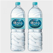 안전한 백산수 2L 무라벨 맑은 샘물 생수 물배달 수질 수원지, 무라벨 2리터 12병