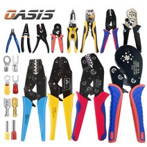 공구모듬 17종 다용도 터미널압착기 탈피기 이지스트리퍼 정밀 니퍼 PG 신주 납작 펜홀 단자 압착 전선 만능공구, 옵션7.펜홀단자 압착기 4각(0.25-6)