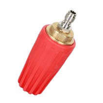 WJSHOP 5000PSI 압력 세탁기 터보 노즐 회전 노즐 다양한 상업용 산업 청소 농장 도시 위생에 완벽한 광고 제거, 5000PSI 025 구멍, 레드, 구리