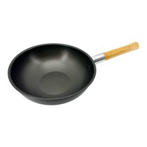 황제경금속 [셰프팩토리] 중국후라이팬 경질/백색 중국요리웍팬 중화팬 북경팬 양은 자루 중국팬 궁중팬 튀김팬 업소 웍, 경질, 왕대(36cm)