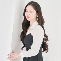 가발매니아 리치펌 글램루즈 5헤어피스 49cm 똑딱이 붙임머리 (제디원사), 내츄럴브라운, 1개