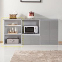 오피스텔 원룸 옵션 주방 접시수납 선반 레인지대, 화이트