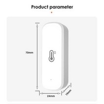 Wifi Tuya 스마트 온도 및 습도 센서 실내 습도계 온도계 원격 그룹 제어 Alexa 및 Google Home, 중국, 1PC