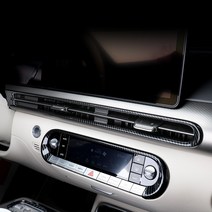 유투카 제네시스 GV60 튜닝 센터페시아 송풍구 커버 우드 카본 몰딩 용품, 유광카본 1P