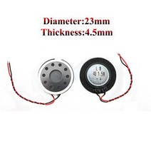 YuXi 0.5WT 교체 버저 벨소리 사운드 스피커 13mm 15mm 16 17 18 20 23 26 30 35 40 mm 핸드폰용 원형 라우드, [07] 23mm