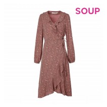[숲(SOUP)] 러플넥 플로럴 롱 원피스(SW8OPT5)