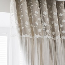 지나송 세레나 웨딩스타일 이중암막커튼 중형(360×230cm)