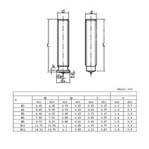 스터드용접기 Welding Screws Spot Head M3 M4 M5 M6 M8 Size Solid Studs Full Standard Pitch Male Bolts, 01 M3 (50pcs)_06 20mm