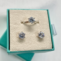 꼬메드 명품 style 6발 실버 귀걸이