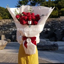 100송이 붉은 장미 꽃다발, 퀵서비스(월~토 +요금추가)