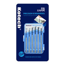 정밀 드라이버 세트 6PCS 공구 안경 시계 미니 십자 일자 스크류 소형 노트북 나사 가정용 초정밀