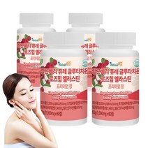 네추럴핏 링곤베리 퓨레 글루타치온 로즈힙 엘라스틴 프리미엄 정, 60정, 4개