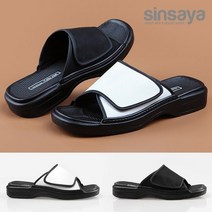 신사야 원밴드 벨크로 다용도슬리퍼 SSY1264, 블랙/260