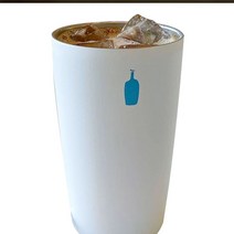 블루보틀 화이트 텀블러 뚜껑 콜드 컵 캠핑 12온즈, 블루보틀 머그