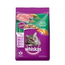위스카스 포켓참치 고양이 사료, 곡물, 1.2kg, 2개