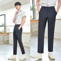 [하복][허리조절] 스판 네이비 교복바지(남자)